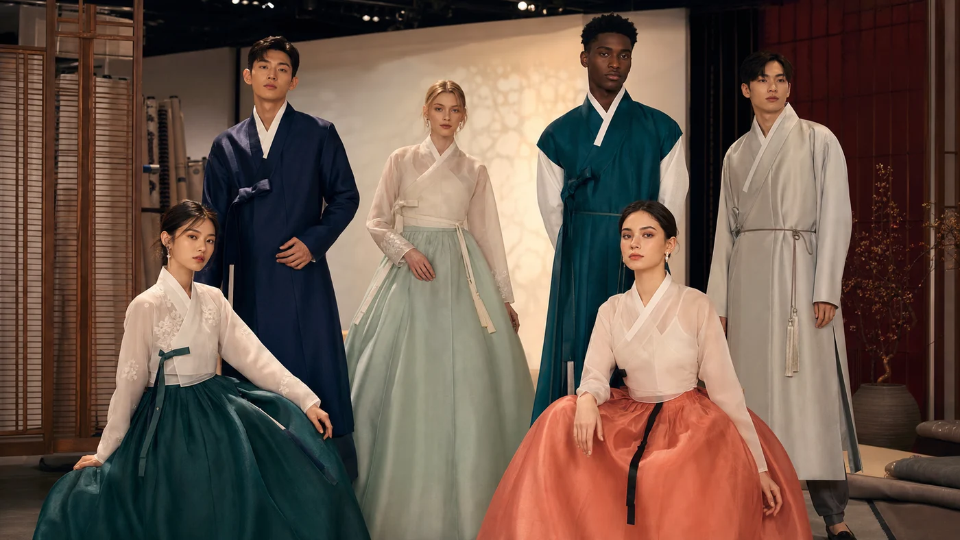 Danhanbok modern hanbok model campaign